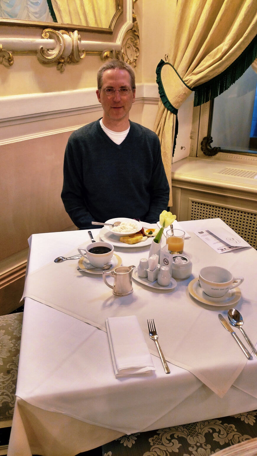 Czech Republic Karlovy Vary Grandhotel Pupp Breakfast