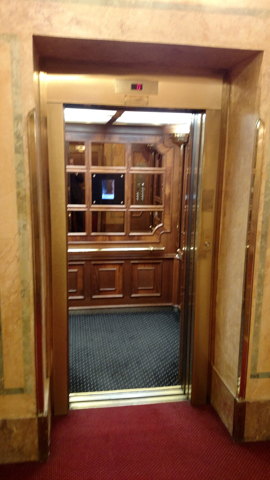 Czech Republic Karlovy Vary Grandhotel Pupp Elevator