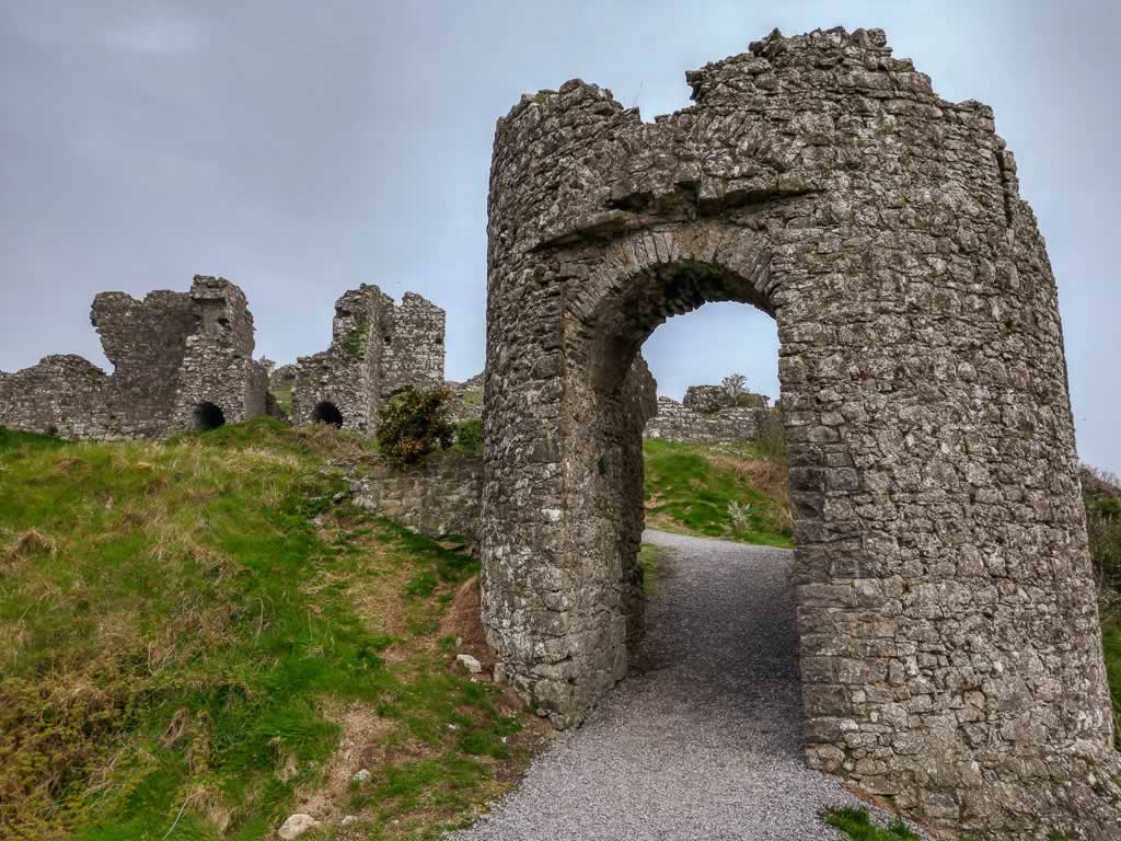 Rock Of Dunamase Ireland Castle Ruins 3 Gate
