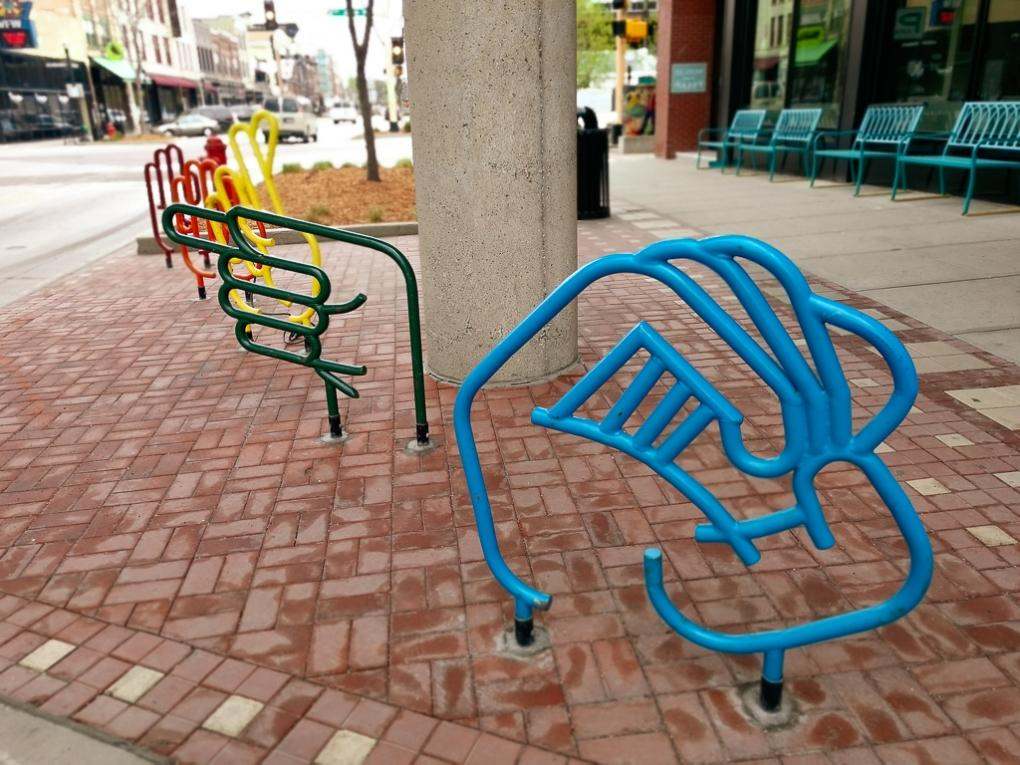 North Dakota Fargo Bike Rack Art