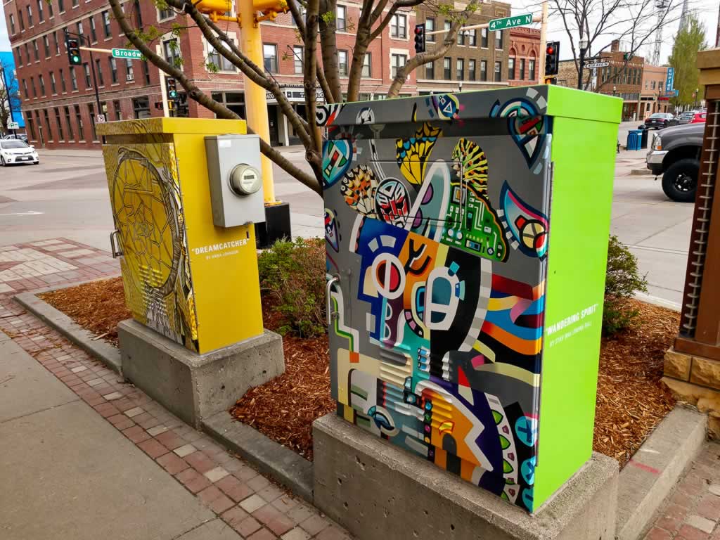 North Dakota Fargo Utility Boxes Art