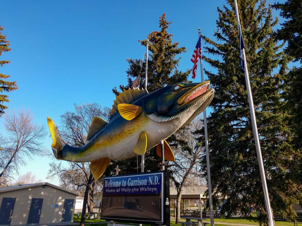 North Dakota Garrison Wally the Walleye