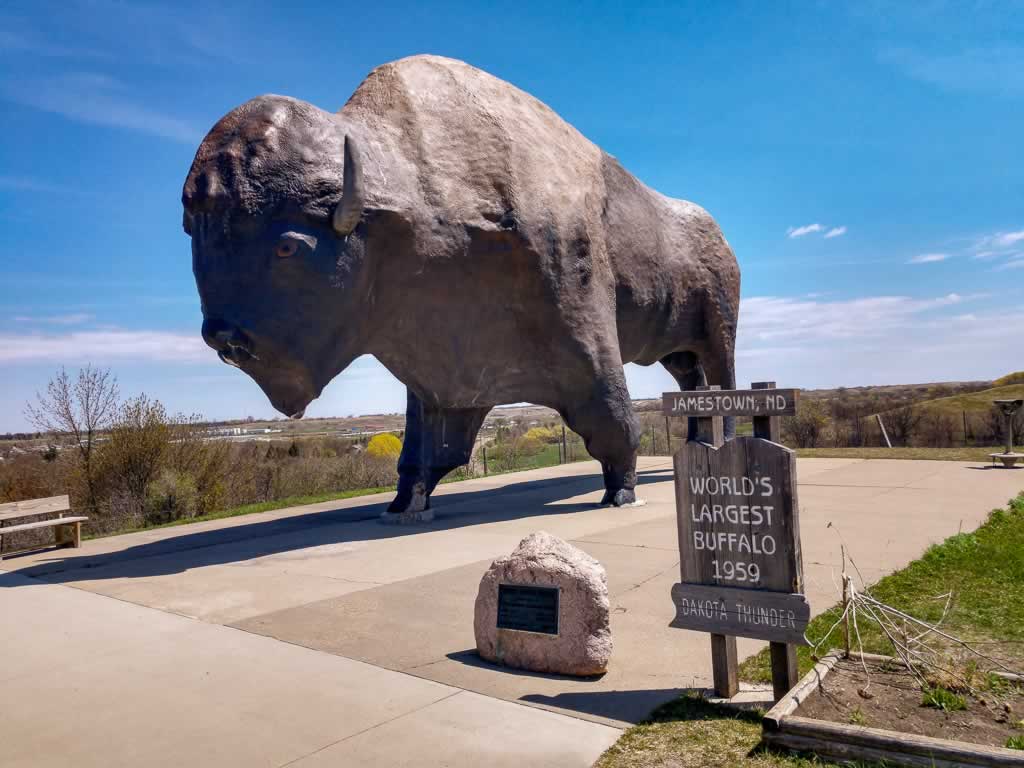 North Dakota Jamestown Worlds Largest Buffalo