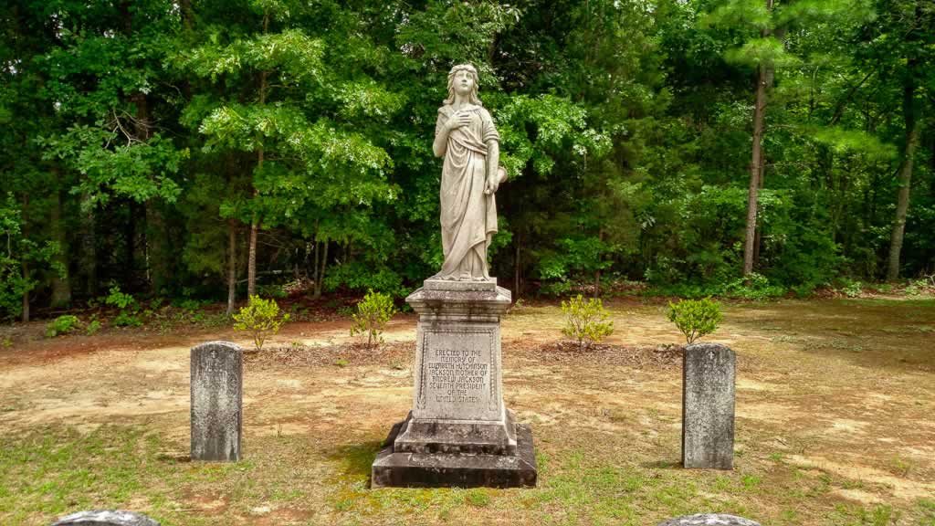 south carolina waxhaw presbyterian church 02 elizabeth hutchinson jackson grave